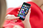 woman learning iphone hack
