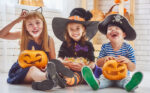 children halloween trick or treating
