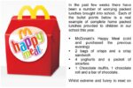 Happy meal: Should schools have opinion on kids lunchbox