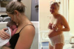 mum posts picture wearing adult nappy after birth