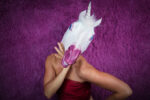 woman wearing unicorn head | unicorn mums
