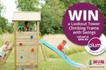 Plum Play Lookout Tower Climbing Frame with Swings