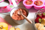 apple banana and berry baby food purees