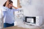 smoking microwave - things you should never microwave