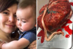 placenta cake - midwife Maradith