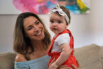 Giaan Rooney with daughter Lexi