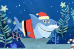 Santa Shark video