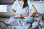 Woman in pain from an Ectopic Pregnancy