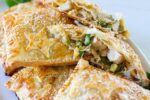 Chicken leek puff pastry parcels recipe