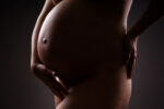 naked pregnant belly