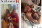 real-life video showing the birth of a baby with funny parents