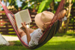 woman relaxing in hammock | mum mood booster