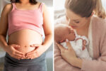 pregnancy, motherhood - mum with baby