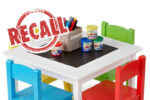 Tinkers table and chairs set recalled