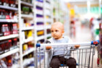 baby in supermarket trolley perfect excuse