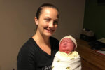 mum natural birth to big baby