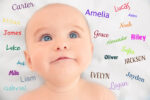 baby surrounded by baby names