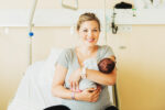 mum in hospital with newborn baby
