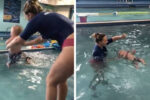 baby thrown into pool