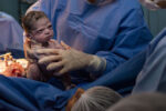 funny baby birth photo