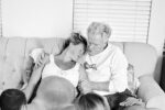 granddad helps deliver grandson - family home birth