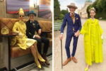 well dressed elderly couple