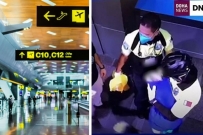 qatar airport newborn found