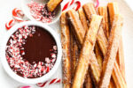 churros and chocolate dipping sauce