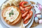 garlic prawn cob loaf
