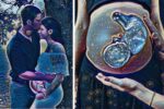 Baby in belly picsart