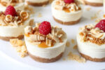 Anzac Caramilk mini cheesecakes