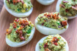 Guacamole bacon devilled eggs recipe