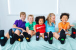 colour coded socks - dot on a sock