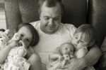 dad loses wife and newborn daughter Denham and his daughters