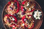 easy vegetarian meals, stuffed capsicum recipe