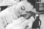 Eliza with newborn baby with Treacher Collins Syndrome