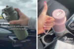 car cup holder tiktok hack