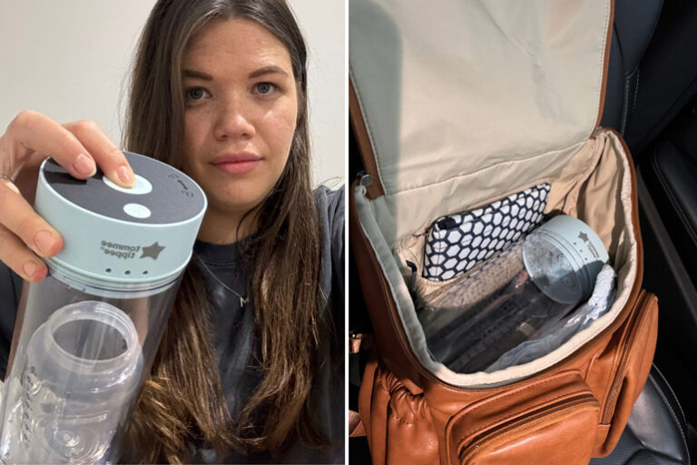 NATURAL COLIC RELIEF IS HERE! 🤩, Mamas, say goodbye to colic woes with the NEW Tommee Tippee Colicsoothe Milk Air Remover! This genious device removes trapped air from your baby’s milk (both breast
