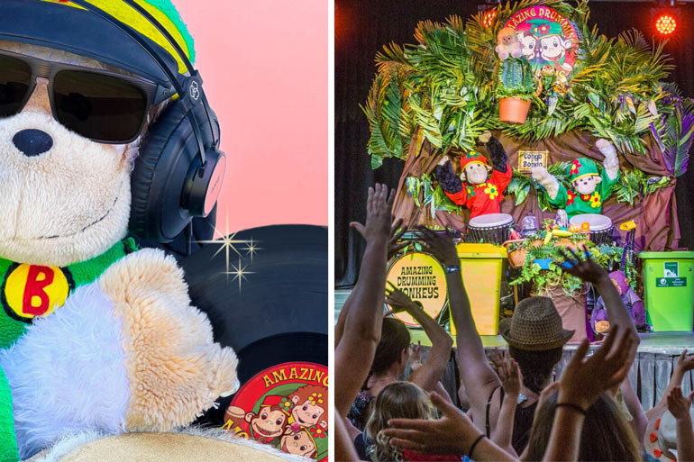 Amazing Drumming Monkeys at the Garden of Unearthly Delights