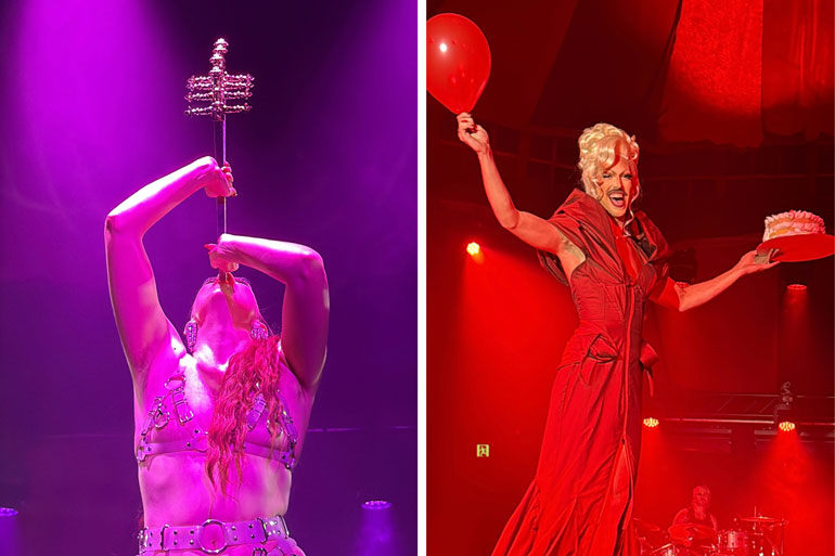 Bernie Dieter's Club Kabarett sword swallowing