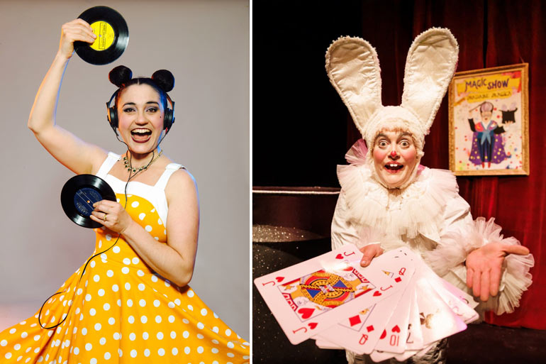 Some of the shows for kids and families at the Garden of Unearthly Delights