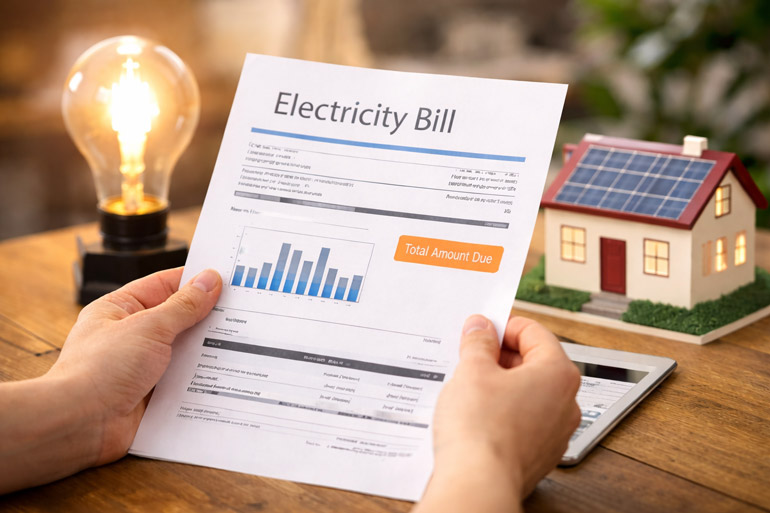 person holiday electricity bill GoSwitch