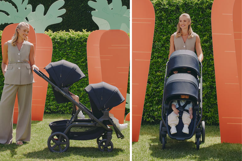 Redsbaby Nuvo2 Pram double seat design