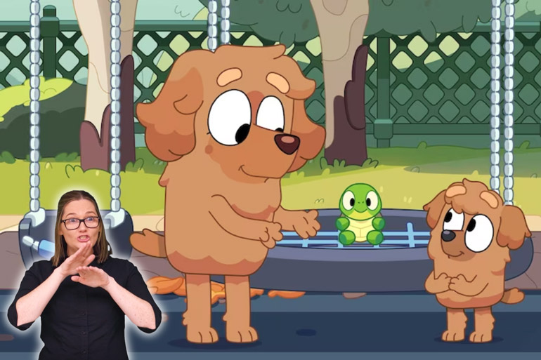 Bluey in Auslan Turtleboy Episode