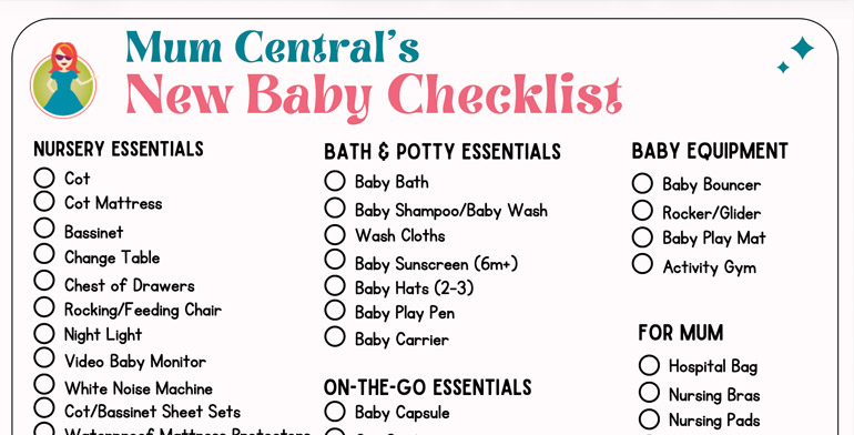 New Baby Checklist