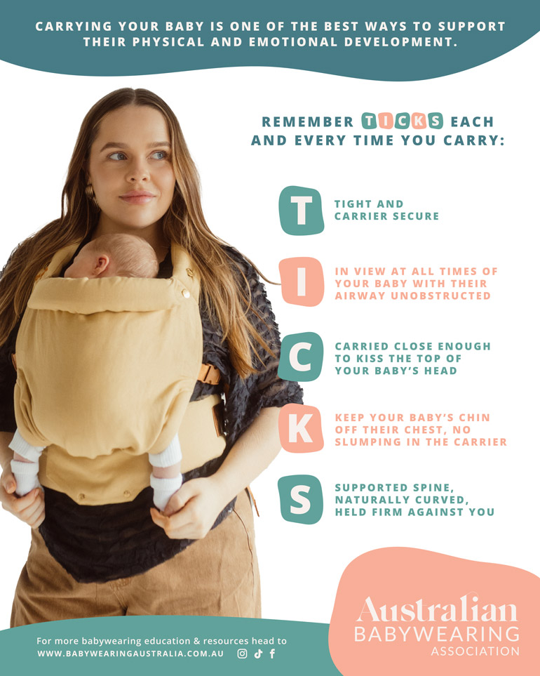 ticks checklist for babywearing parents