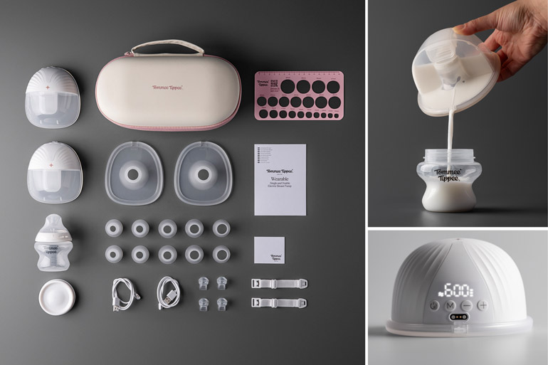 Tommee Tippee Wearable Breast Pump components