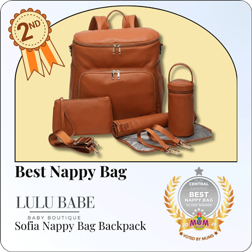 Best Nappy Bag Silver - 2026 Mum Central Awards