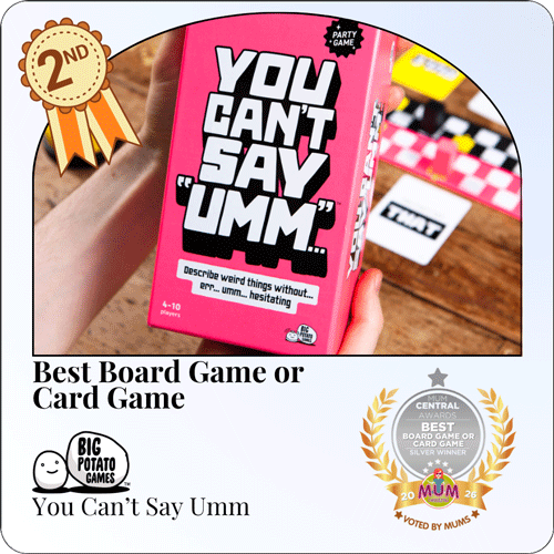 Best Board Game Silver - 2026 Mum Central Awards