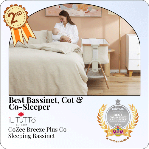 Best Cot or Co-Sleeper Silver - 2026 Mum Central Awards